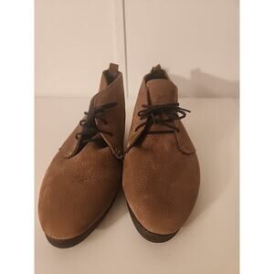 Women Leather Lace Up Comfortable Brown Boots